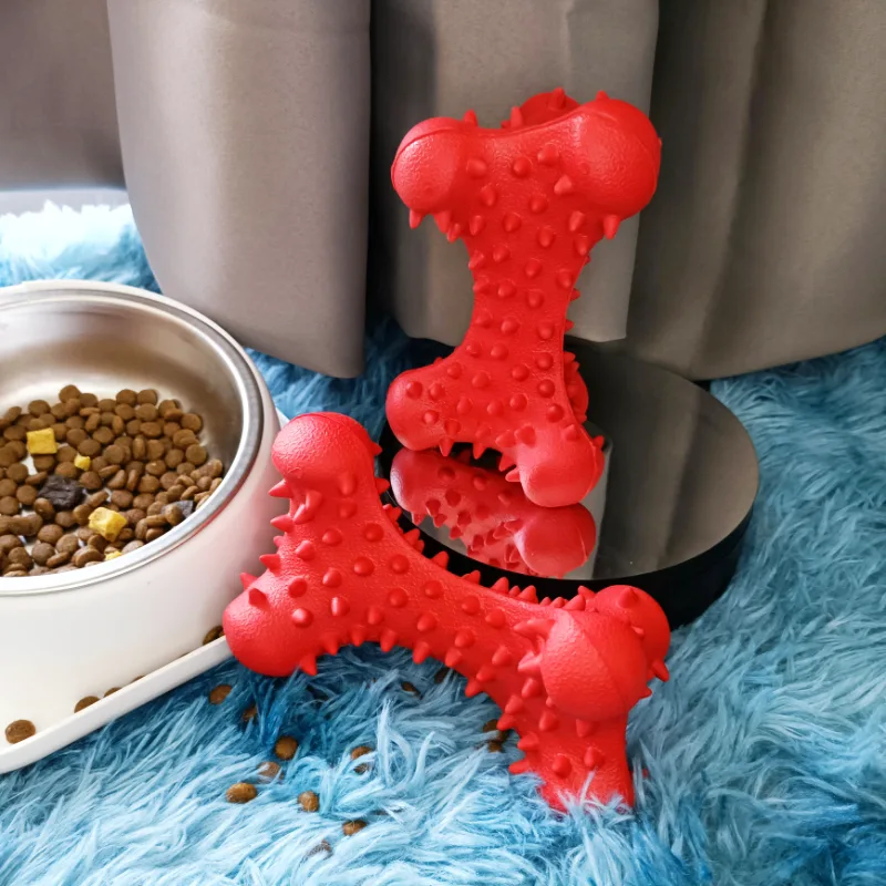 Spiky gummi hundtuggleksak